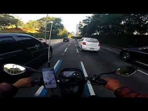 Motorcycle courier in SP