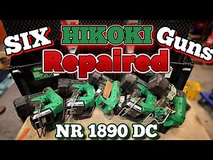 Repairing 6 Broken Hikoki battery operated Nail guns