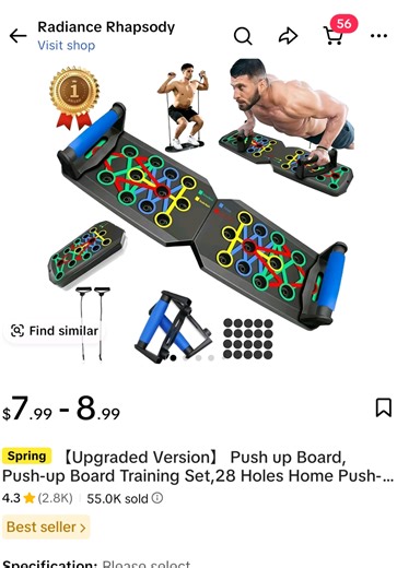 Check out this push up board. Its great for at home work outs. #workout #fyp #pushups #weightloss #consistency