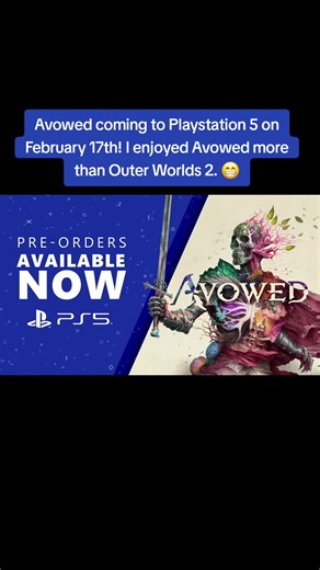 It's dope...play it. #Gaming #Playstation #Avowed