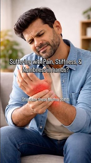 Suffering with Pain, Stiffness & Numbness in Hands? Try Marma Therapy! Activate these Marma points |