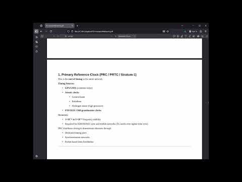 09 transportNetwork - Clock Timing Source for TDM circuits