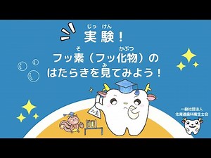 【北海道歯科衛生士会】実験！フッ素（フッ化物）のはたらきを見てみよう！