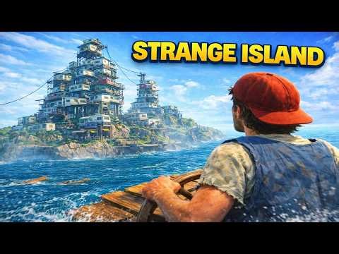 We Reached the STRANGEST Island Yet… (Raft Caravan Town)