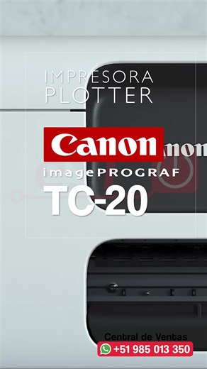 Impresora Plotter Canon TC-20: Ideal para Planos