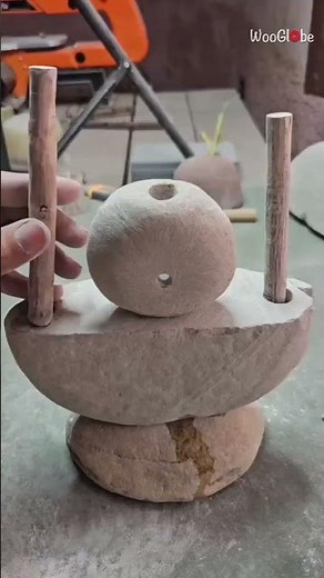 ASMR Stone Art: Crafting a Unique Handmade Clock from Scratch || WooGlobe