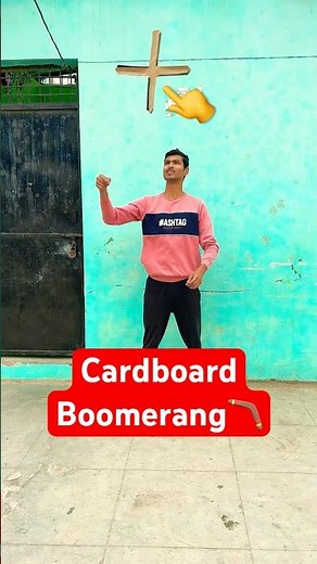 How to make a Cardboard Boomerang 🪃 #shorts