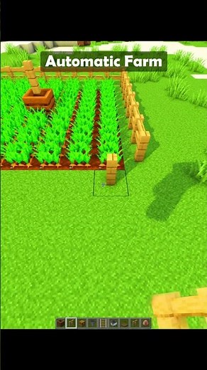 Automatic Farm 🥕 Tutorial | Minecraft #minecraft #shorts