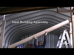 Steel Building Assembly 13/15 - Making the Garage Door Header