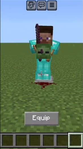 “Minecraft Zombie Head Trick with Armor Stand! 🔥 #minecraftshorts”