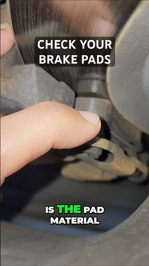 Measuring brake pad thickness