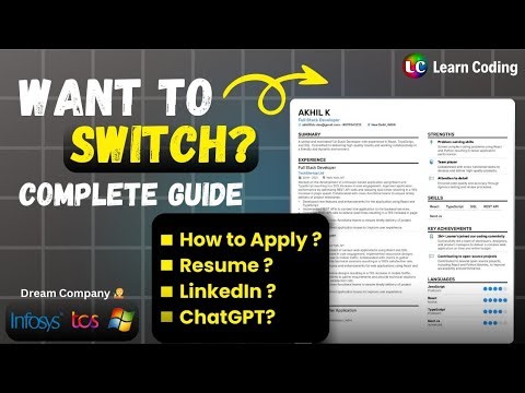 How to Create Resume & Switch Company After Gaining Experience? | Resume Building | #linkedinjobs