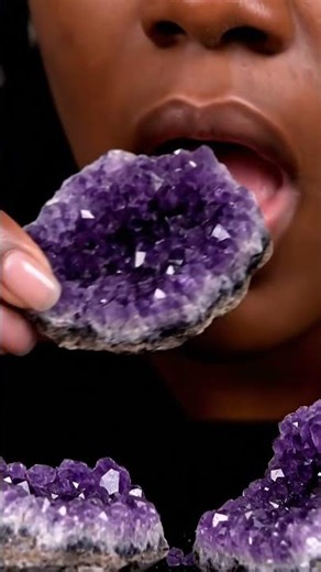 Midnight Quartz Geode Slice ✨ #satisfying #crystals #purple #oddlysatisfying #relax