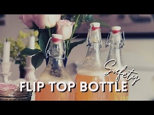 How to prevent flip top bottle from exploding