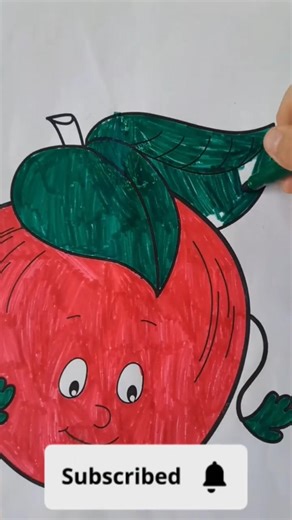 Let’s Color a Healthy Apple 🍎