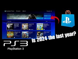 PS3 PlayStation Store - Browsing the Store in 2024