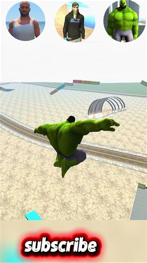 GTA 5 Mega Jump Challenge 😱 CJ vs Beast vs Hulk | Impossible Ramp Stunt #shorts