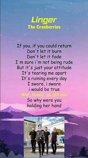 The Cranberries - Linger (Lyrics) #shorts
