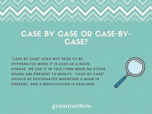 Case by case or Case-by-case? (Helpful Examples)