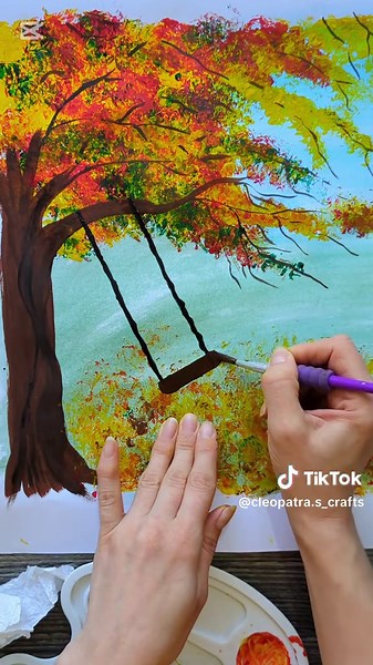 Easy and Beautiful Fall Art Tutorial: Paint with Me