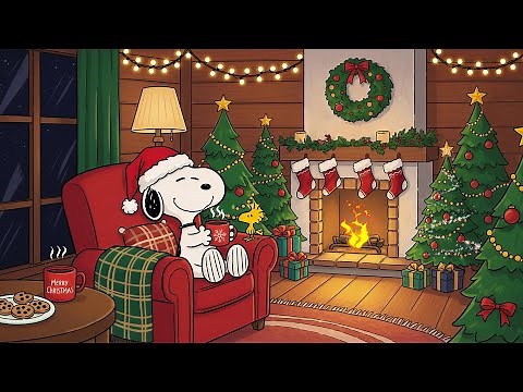 Snoopy’s Winter Christmas 🎅 Cozy Lofi Beats for Snowy Nights ❄️ Calm Lofi for Peaceful Holidays