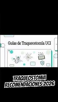 #TRAQUEOSTOMIA #uci. Recomendaciones #doctor #disfagia