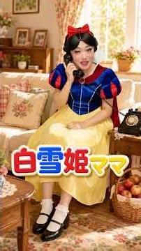 白雪姫ママ🍎衣装・ウィッグれおくん手作り#れおくん#配信切り抜き#白雪姫#お母さん#台本なし#パロディ