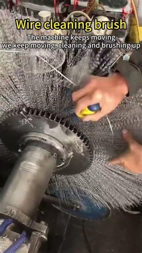 Wire cleaning brush. #brush #machine #factoryproducts #industrial #factory #woodworking