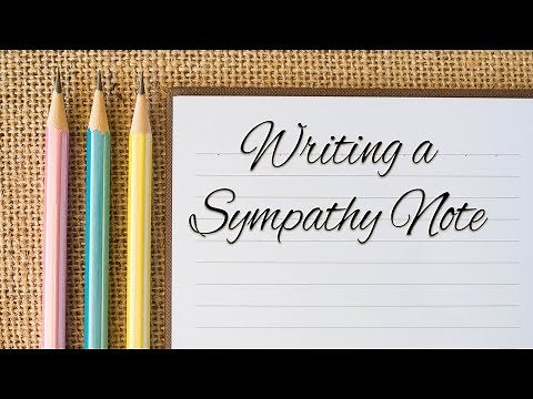 Tips for Writing a Sympathy Note