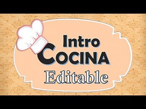 Intro for cooking channel, Intro de cocina editable de pasteles