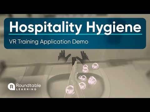6 Minutes of Hand-Tracking VR Handwashing Training | VR Application Demo