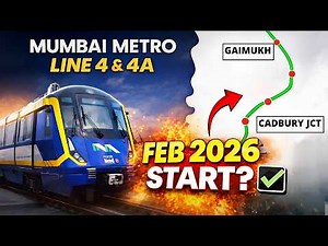 ​Mumbai Metro Line 4 Opening Date: Feb 2026 Confirmed? 🚇 | Phase-1 Gaimukh to Cadbury Update