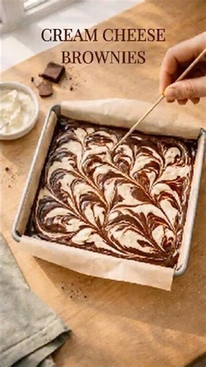 Cream Cheese Brownies | Fudgy & Easy