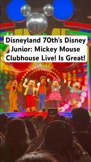 Disneyland 70th’s Disney Junior: Mickey Mouse Clubhouse Live! Is great! #disneyparks #disneyland70