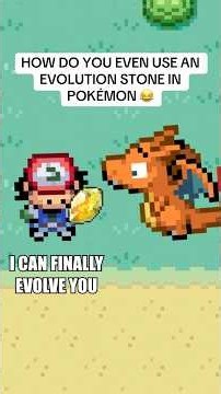 How do you use an evolution stone in Pokemon 😂 #pokemon #shorts