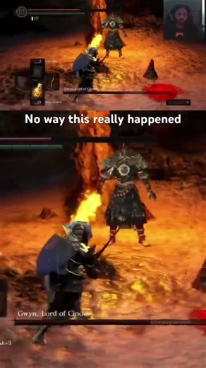 The final boss doing anything possible to stop me #darksouls #darksoulsremastered