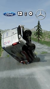 Hill Diving Test of Ford Transit vs Mercedes Sprinter #ford #Mercedes #van #usa #germany | BeamNg Rebels