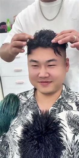 Not cutting hair allows young man to wear hairstyle and be happy #hair #wigs