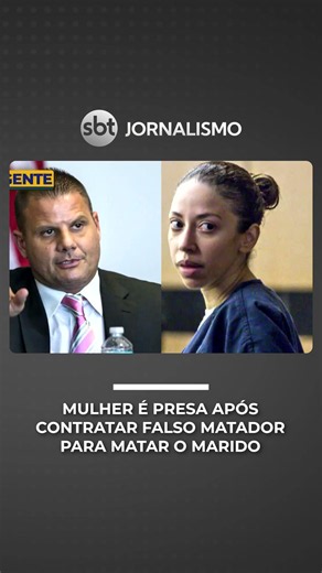 Woman arrested after hiring undercover cop as hitman to kill her own husband | #PrimeiroImpacto