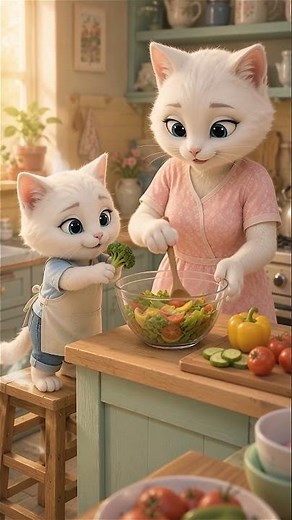 القط مياو دخل الحضانة وبدأ حلمه الكبير 🐱📚 | قصة مياو الجزء الثاني #cat #cartoon #funny #قطط #cute