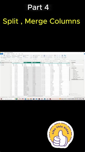 DataLens PowerBi by Akash on Instagram: "Transform your tables like a pro! This reel shows how to split and merge columns in Power Query for smarter analysis and more beautiful dashboards. #PowerBI #DataTransformation #businessintelligence # powerbi #merge #split #dataanalytics"