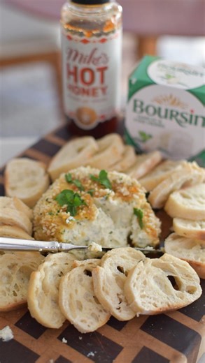 Comment CHEESE and we’ll send you the recipe! 🧀 This crispy baked Boursin is about to steal the show at your next party. Panko-crusted, baked to golden perfection, and finished with a drizzle of hot honey fresh herbs. Even better, it’s prepped in just 5 minutes!😍 | Hip2Save