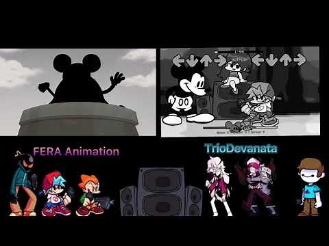 FnF-Happy but every Amount character Sings it animation and original :)