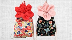 DIY Flower Pouch Bag