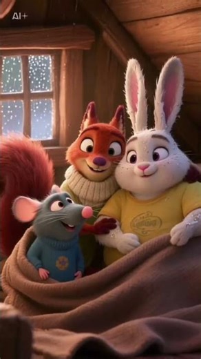 Cute Friendship Story – Rabbit 🐇, Mouse 🐭 & Pigeon 🕊️ Love Together