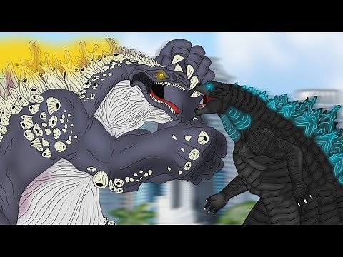 WHALE GODZILLA vs LEGANDARY GODZILLA | EPIC BATTLE!! | godzilla animation : PiKKY GODZILLA