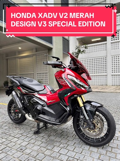 Salam Warga XADV Sekalian 😄 Sebuah Honda XADV 750 V2 Merah Special Edition With Akrapovic Exhaust System Untuk Di Jual. Register 2025 Manufacture 2023 Milage 23k km Only Condition Tiptop, (Buy & Ride Shj) Accesories seperti di bawah : 1) Akrapovic Exhaust System 2) WRS Windshield 3) Winglet 4) Monorack 5) Spotlight 6) Radiator Guard 7) Crashbar Selling Price : RM85,800 Cash, RM87,800 Loan. Detail Loan Downpayment 30% : RM26,340 Loan boleh diuruskan, Trade in diterima, Delivery boleh diuruskan. 