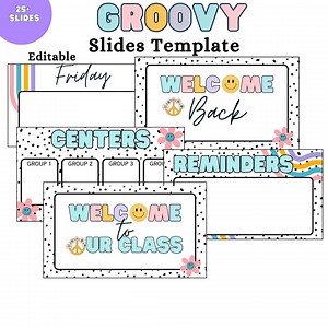 Groovy Slides Template: Add Funky Vibes to Your Presentations - Etsy