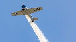 Vintage WWII planes put on a show across the Houston skies