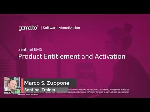 Product Entitlement and Activation in Sentinel EMS